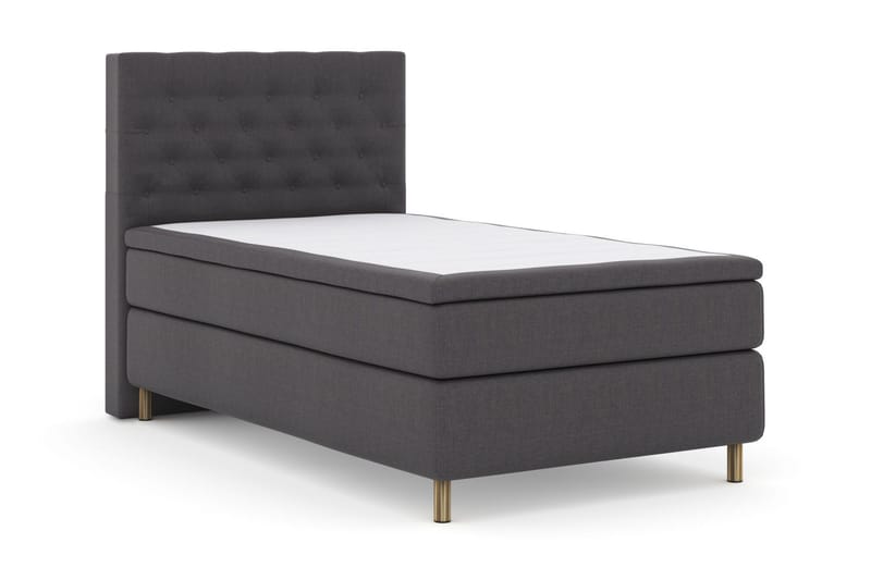 Select No 6 Kontinentalsäng 120x200 Fast Memory/Pocket - Mörkgrå/Koppar - Products - Möbler - Säng - Enkelsäng