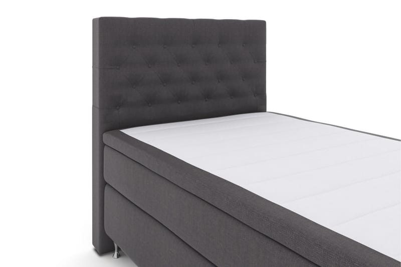 Select No 6 Kontinentalsäng 120x200 Fast Memory/Pocket - Mörkgrå/Silver - Products - Möbler - Säng - Enkelsäng