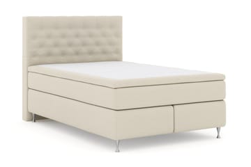 Select No 6 Kontinentalsäng 140x200 Fast/Medium Latex/Memory - Beige/Silver - Products - Möbler - Säng - Kontinentalsäng