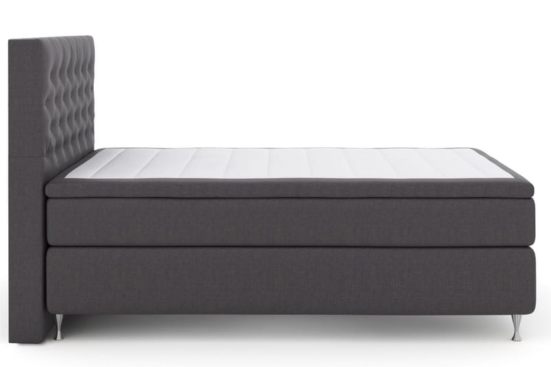 Select No 6 Kontinentalsäng 140x200 Fast/Medium Watergel - Mörkgrå/Silver - Products - Möbler - Säng - Kontinentalsäng