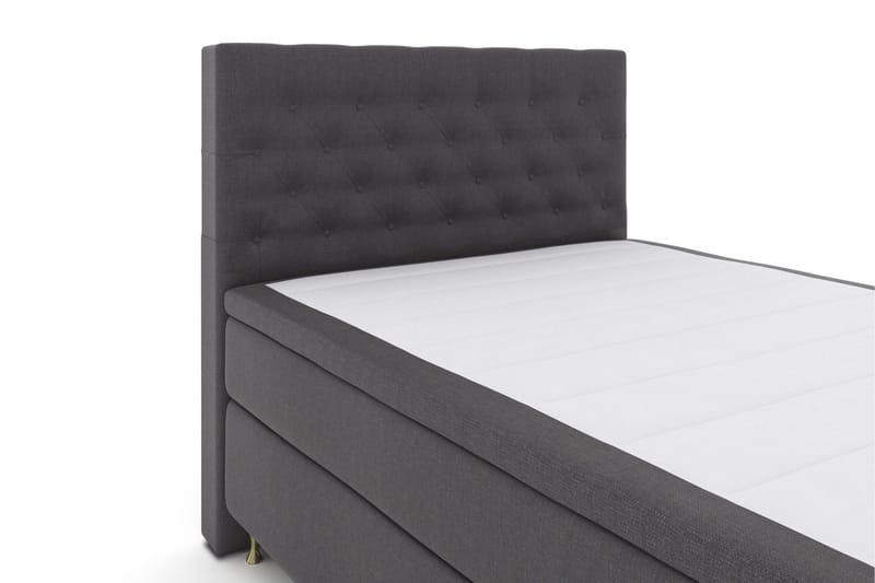 Select No 6 Kontinentalsäng 140x200 Medium Memory/Pocket - Mörkgrå/Guld - Products - Möbler - Säng - Kontinentalsäng