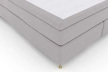 Select No 6 Kontinentalsäng 160x200 Medium Latex/Memory - Ljusgrå/Guld - Products - Möbler - Säng - Kontinentalsäng