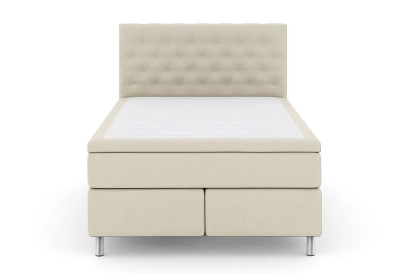 Select No 6 Kontinentalsäng 160x200 Medium Memory/Pocket, Beige/Metall