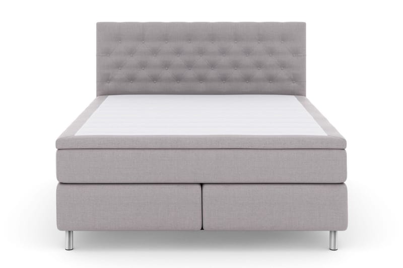 Select No 6 Kontinentalsäng 160x200 Medium Watergel - Ljusgrå/Metall - Products - Möbler - Säng - Kontinentalsäng