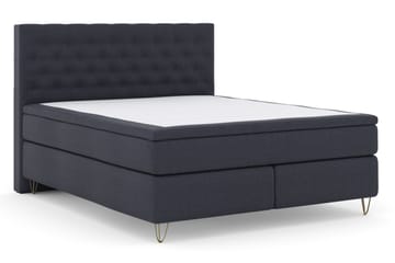 Select No 6 Kontinentalsäng 180x200 Fast/Medium Watergel - Blå/Metall V-Form - Products - Möbler - Säng - Kontinentalsäng