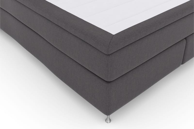 Select No 6 Kontinentalsäng 210x210 Fast Watergel - Mörkgrå/Silver - Products - Möbler - Säng - Kontinentalsäng