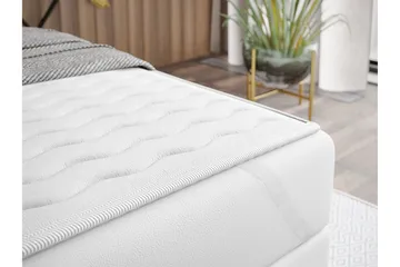 Skaftå Kontinentalsäng 120x200 Svart/Vit - Svart/Vit - Products - Möbler - Säng - Säng med förvaring