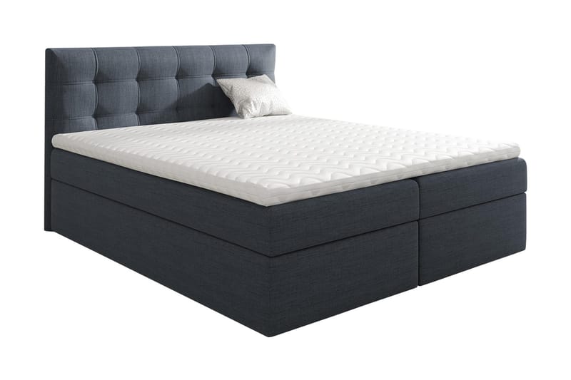 Skaftå Kontinentalsäng 200x200 cm - Svart/Grå/Vit - Products - Möbler - Säng - Säng med förvaring