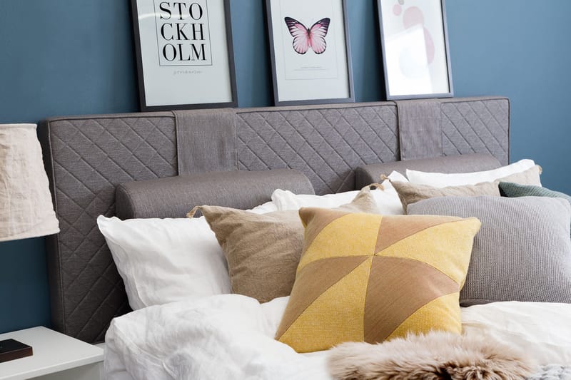 Sundborn Kontinentalsäng 210x200 cm - Grå - Products - Möbler - Säng - Kontinentalsäng