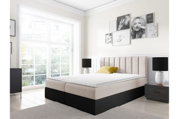 Vasil Kontinentalsäng 200x200 - Beige - Products - Möbler - Säng - Säng med förvaring