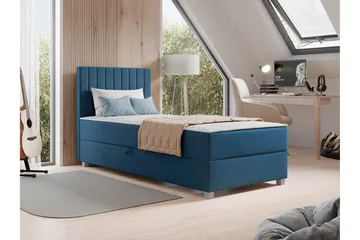 Veyran Sängpaket Kontinentalsäng med Förvaring 90x200 cm - Blå - Products - Möbler - Säng - Komplett sängpaket