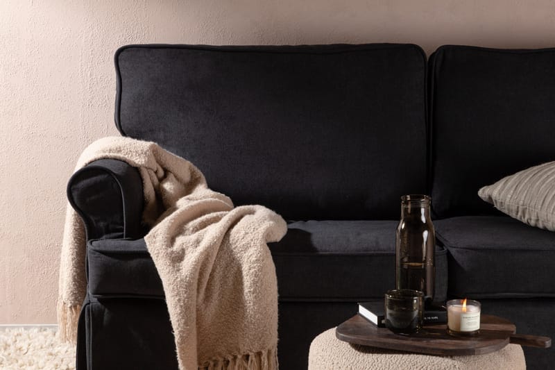 Anton 2-sits Soffa - Svart - Products - Möbler - Soffa - 2 sits soffa