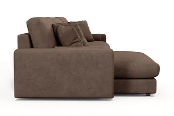 Arken Lyx 6-sits Vändbar L-formad Djup Divansoffa i Tyg - Brun - Products - Möbler - Soffa - Divansoffa & schäslongsoffa