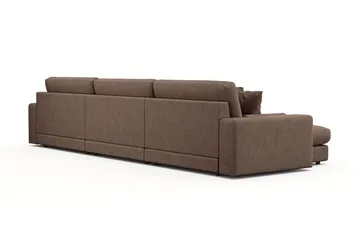 Arken Lyx 6-sits Vändbar L-formad Djup Divansoffa i Tyg - Brun - Products - Möbler - Soffa - Divansoffa & schäslongsoffa