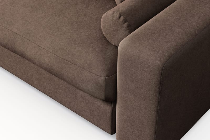 Arken Lyx 6-sits Vändbar L-formad Djup Divansoffa i Tyg - Brun - Products - Möbler - Soffa - Divansoffa & schäslongsoffa