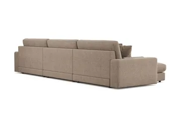 Arken Lyx 6-sits Vändbar L-formad Djup Divansoffa i Tyg - Brun - Products - Möbler - Soffa - Divansoffa & schäslongsoffa