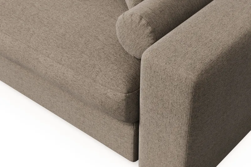 Arken Lyx 6-sits Vändbar L-formad Djup Divansoffa i Tyg - Brun - Products - Möbler - Soffa - Divansoffa & schäslongsoffa