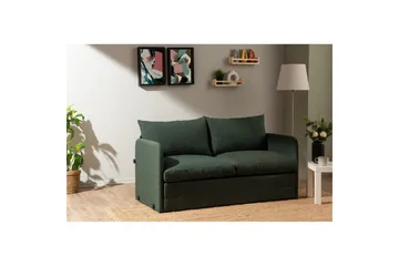 2-sits bäddsoffa Rubby (148 x 70 x 66 cm) Grön - Grön - Products - Möbler - Soffa - Bäddsoffa - 2 sits bäddsoffa