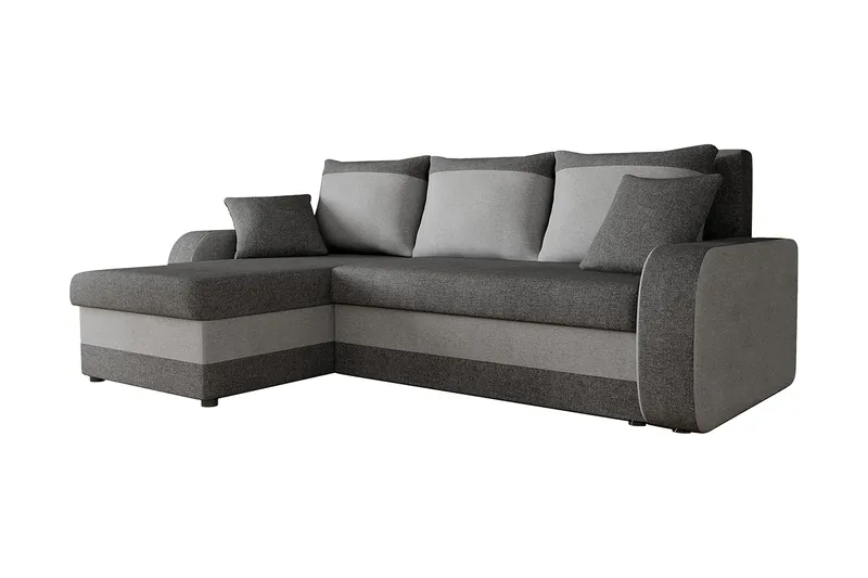 Alvared 3-sits Hörnbäddsoffa Universal - Grå - Products - Möbler - Soffa - Bäddsoffa - Bäddsoffa divan