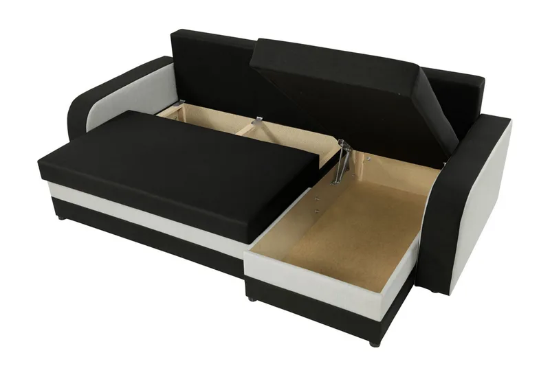 Alvared 3-sits Hörnbäddsoffa Universal - Grå - Products - Möbler - Soffa - Bäddsoffa - Bäddsoffa divan