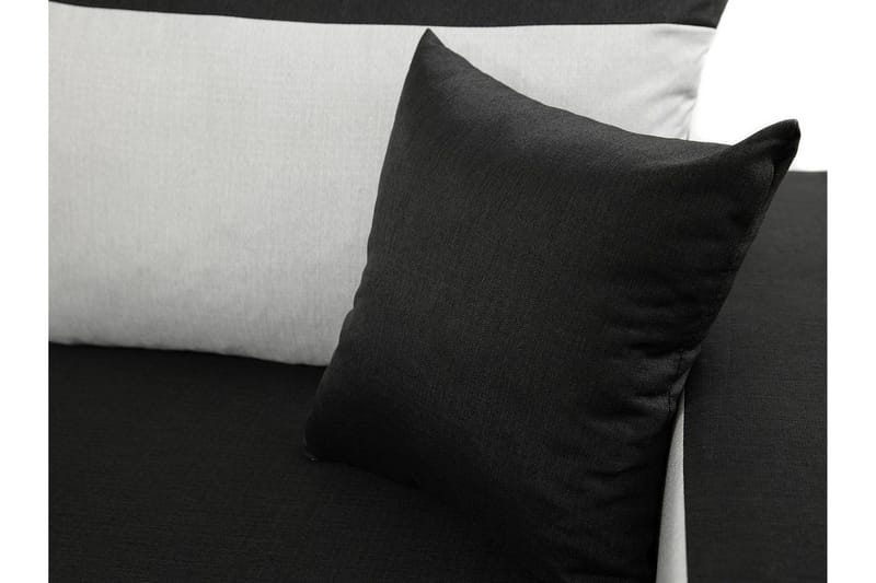 Alvared 3-sits Hörnbäddsoffa Universal - Grå/Röd - Products - Möbler - Soffa - Bäddsoffa - Bäddsoffa divan