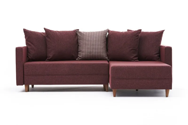 Aydama Bäddsoffa m. Divan 4-sits 192x135 - Röd - Products - Möbler - Soffa - Bäddsoffa - Bäddsoffa divan