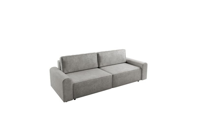 Bella Bäddsoffa 3-sits i Plysch, Grå