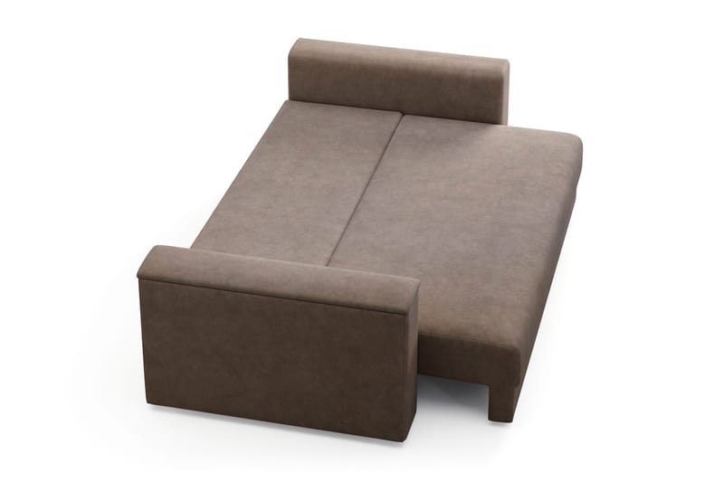 Bergen Extra djup 3-sits Bäddsoffa med Bäddmadrass i Polyesterskum Vändbar Sommar- & Vintersida och Tvättbar klädsel - Beige Tyg - Products - Möbler - Soffa - Bäddsoffa - 3 sits bäddsoffa