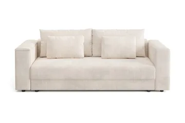 7 cm Mjuk/Medium Polyeterskum, Vändbar Sommar- & Vintersida, Tvättbar Klädsel - Beige