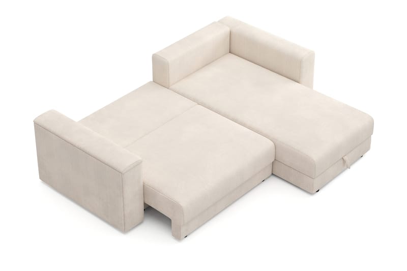 Bergen Extra Djup Framåtbäddad 3-sits Bäddsoffa med vändbar divan och förvaring i manchester - Beige - Products - Möbler - Soffa - Bäddsoffa - Bäddsoffa divan