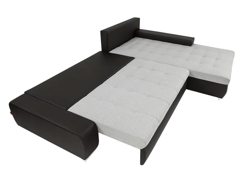 Cerys Bäddsoffa med Divan 4-sits - Grå - Products - Möbler - Soffa - Bäddsoffa - Bäddsoffa divan