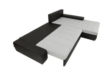Cerys Bäddsoffa med Divan Vändbar - Svart - Products - Möbler - Soffa - Bäddsoffa - Bäddsoffa längsbäddad