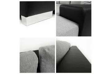 Cerys Hörnsoffa Universal - Svart/Grå - Products - Möbler - Soffa - Bäddsoffa - Bäddsoffa divan