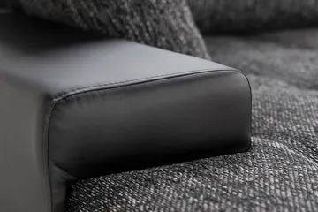 Cillo 2-sits Bäddsoffa - Svart/Grå - Products - Möbler - Soffa - Bäddsoffa - U bäddsoffa