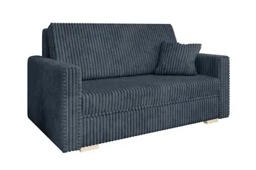 Denegal 2-sits liten bäddsoffa i Sammet - Grå - Products - Möbler - Soffa - Bäddsoffa - 2 sits bäddsoffa