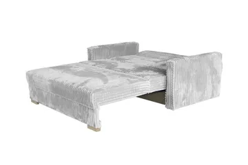 Denegal 2-sits liten bäddsoffa i Sammet - Grå - Products - Möbler - Soffa - Bäddsoffa - 2 sits bäddsoffa