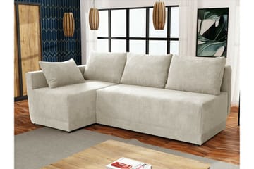 Denegal 3-sits Hörnbäddsoffa beige - Products - Möbler - Soffa - Bäddsoffa - Bäddsoffa divan