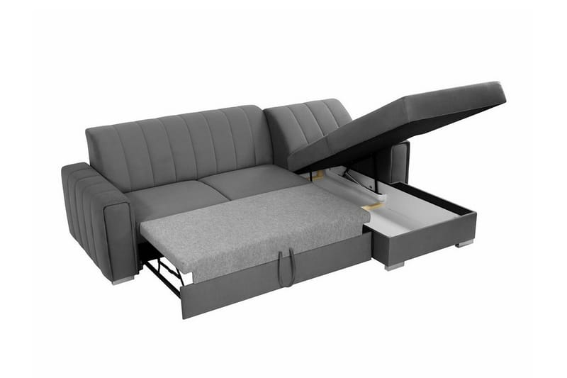 Denegal 3-sits Hörnbäddsoffa Dark blue - Products - Möbler - Soffa - Bäddsoffa - Hörnbäddsoffa