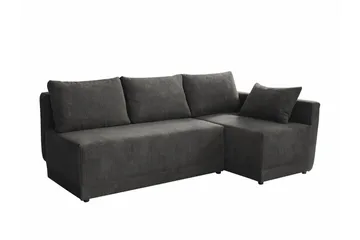 Denegal 3-sits Hörnbäddsoffa Dark grey - Products - Möbler - Soffa - Bäddsoffa - Hörnbäddsoffa