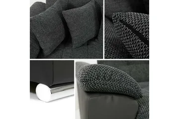 Dynir Bäddsoffa m. Divan och Sch äslong 4-sits - Vit - Products - Möbler - Soffa - Bäddsoffa - Bäddsoffa divan