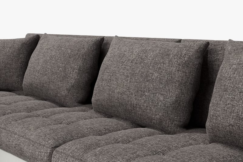 Dynir Hörnbäddsoffa Divan med Förvaring Vänster - Ljusgrå/Vit - Products - Möbler - Soffa - Bäddsoffa - Bäddsoffa längsbäddad