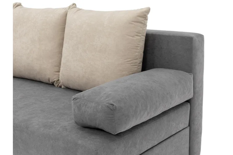 Eifion Bäddsoffa 3-sits - Grå - Products - Möbler - Soffa - Bäddsoffa - 3 sits bäddsoffa