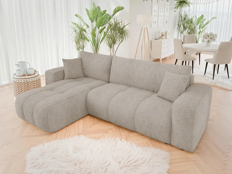 Flo Bäddsoffa med Divan 3-sits - Grå - Products - Möbler - Soffa - Bäddsoffa - Bäddsoffa divan