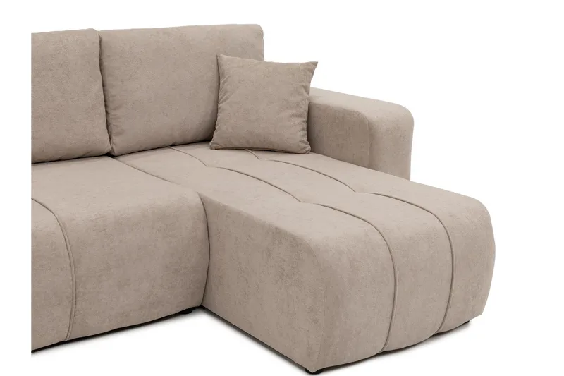 Flo Bäddsoffa med Divan 3-sits - Grå - Products - Möbler - Soffa - Bäddsoffa - Bäddsoffa divan