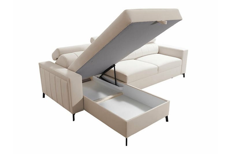 Galbally 3-sits Hörnbäddsoffa beige - Products - Möbler - Soffa - Bäddsoffa - Bäddsoffa divan