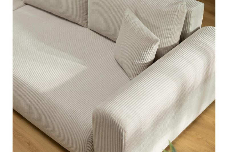 Handda Bäddsoffa med Divan 3-sits i Bouclé - Rosa - Products - Möbler - Soffa - Bäddsoffa - Bäddsoffa divan