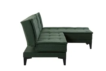 Hunterville Bäddsoffa m. Divan 4-sits - Grön - Products - Möbler - Soffa - Bäddsoffa - Bäddsoffa divan
