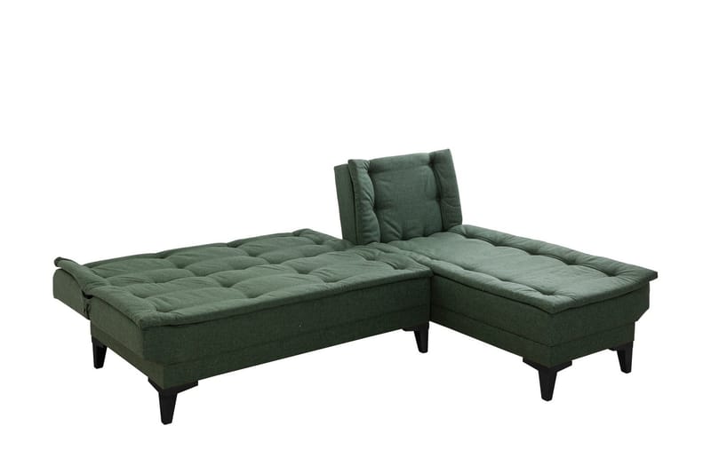 Hunterville Bäddsoffa m. Divan 4-sits - Grön - Products - Möbler - Soffa - Bäddsoffa - Bäddsoffa divan