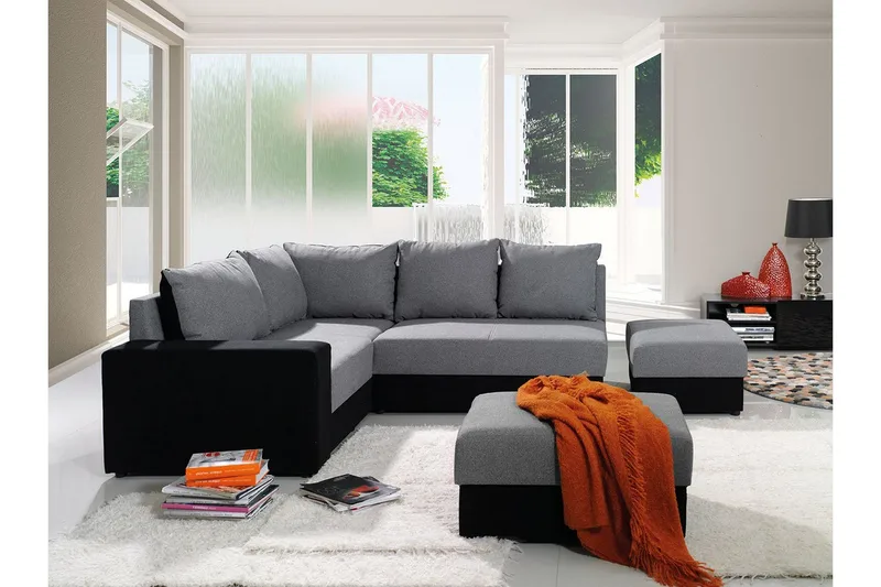 Julissa Hörnsoffa, Vit/Grå