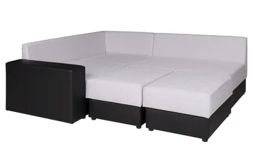 Julissa Hörnsoffa - Vit/Grå - Products - Möbler - Soffa - Bäddsoffa - Hörnbäddsoffa